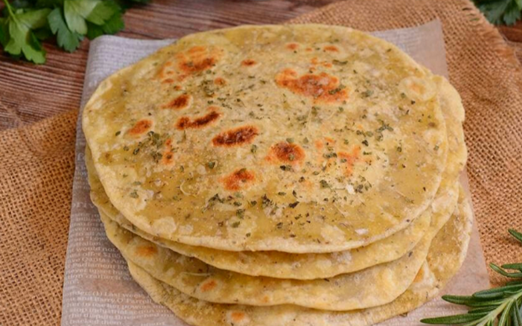 Flat Bread Herba Kering